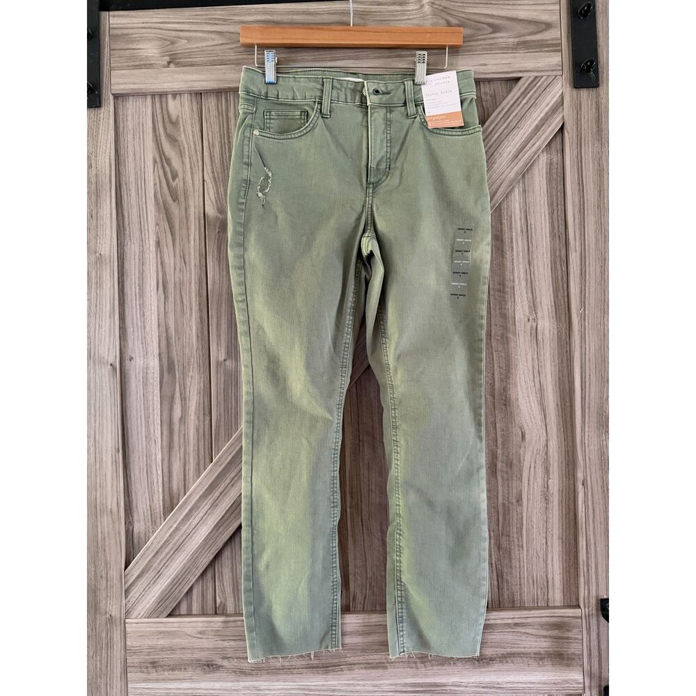 Lauren Conrad Women's Aspen Leaf Skinny Ankle High Rise Jeans Size 4